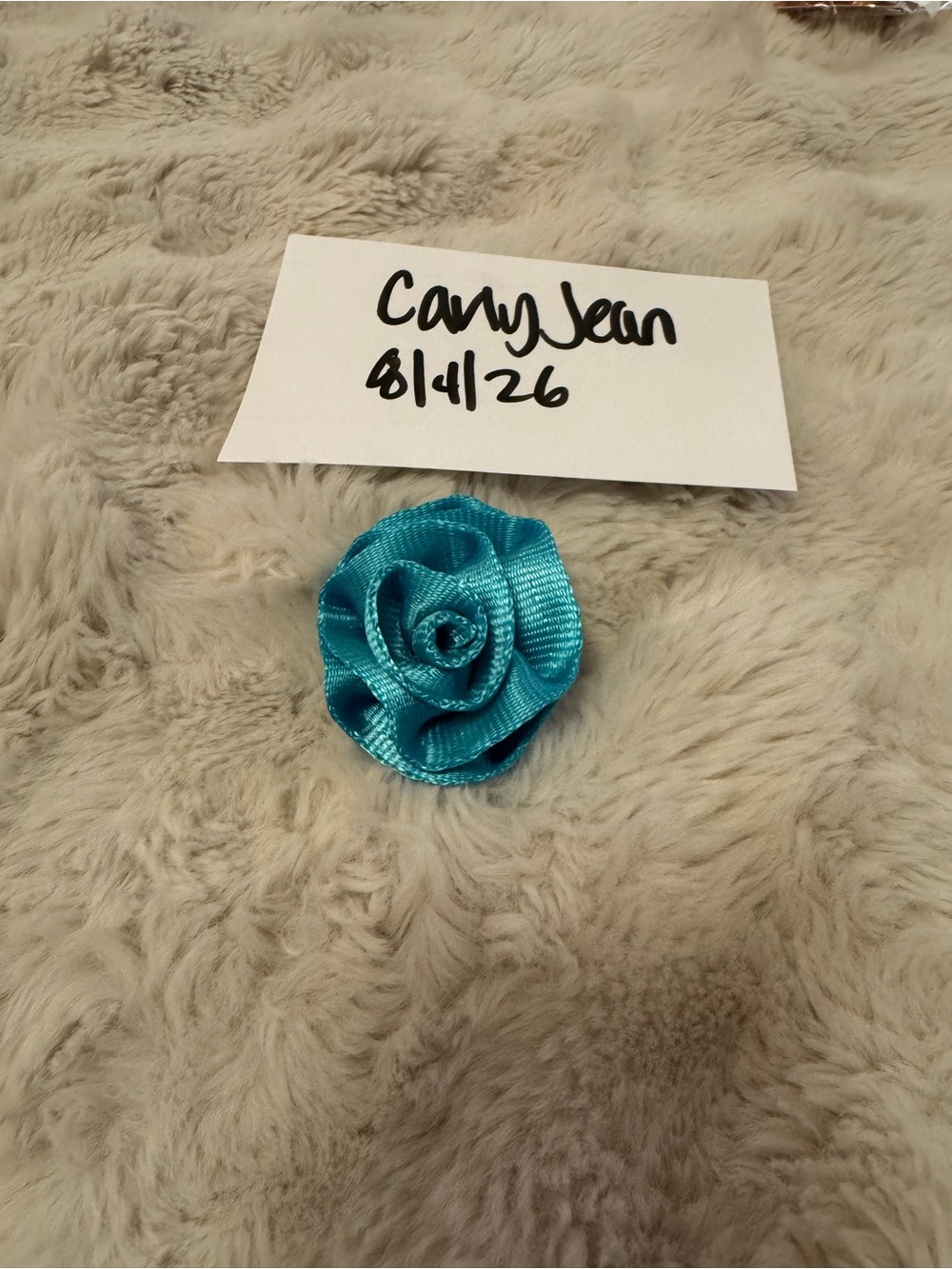 Harveys Maliblue Rosette clip